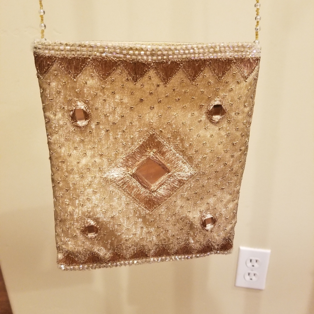 Elegant Gold Evening Clutch
